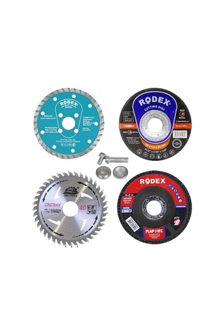 Mermer Ahşap Granit Demir Fayans Kesme Flap Disk Seti 5 Parça