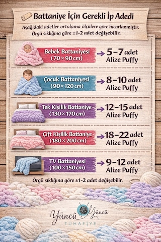 1 Adet Puffy Furlove 107 Elle Örülen Sevgililer Günü Kalpli Yastık Bebek Battaniyesi Örgü Ipi
