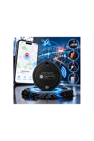Gp Loshhall Smart Finder Akıllı Takip Cihazı - Android Uyumlu Smart Tag Siyah