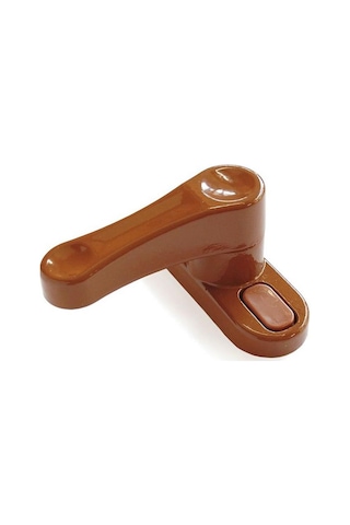 10 Adet Pvc Pencere Çocuk Emniyet Kilidi Çekmeli Açık Kahverengi