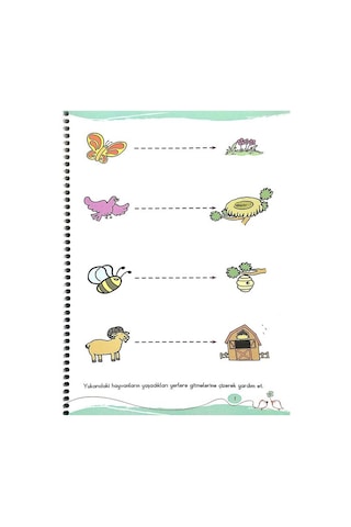 4-5 Yaş Minik Bilginler Çizgiler Kitabı Eğiten Kitap