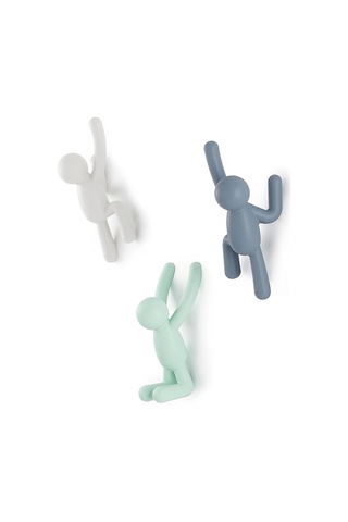 3 Parça Duvar Askısı Seti, Nane Yeşili/beyaz/sis Mavisi, Montlar, Çantalar İçin Diğer