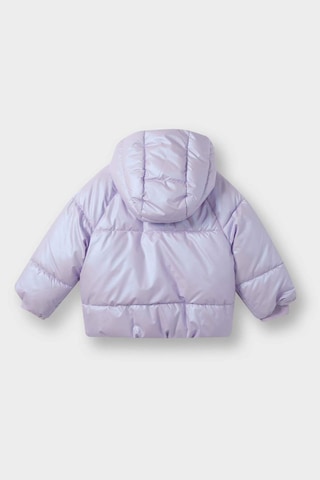 Defacto Kapüşonlu Fermuarlı Çıtçıtlı Şişme Lila Kız Bebek Mont E7985a5/pr247 Lila