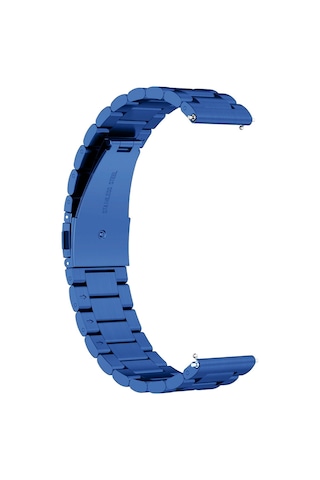 Caseonn Realme Watch 3 Pro Kordon Paslanmaz Çelik Metal Kayış Lacivert