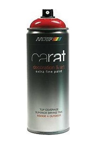 Motip Carat Parlak Trafik Kırmızı Sprey Boya 400 ML Ral 3020