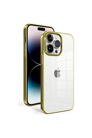 Apple Uyumlu iPhone 14 Pro Kılıf Zore Sun Kapak Gold