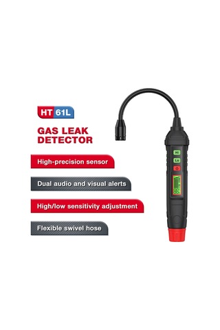 Symbee Ht61l Taşınabilir Yakıcı Gaz Sızıntı Testeri - Led Ekranlı Koncentrasyon Analizi, Sesli Alarm Ve Abs Malzeme İle