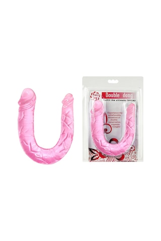 Lilitu Shop Pretty Double 30 CM Çift Taraflı Jel Yumuşak Penis Dildo