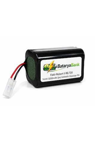 Bataryabank Fakir Robert II RS 720 Uyumlu Şarj Edilebilir Süpürge Pili 14.4v 3200mah Li-ion Batarya