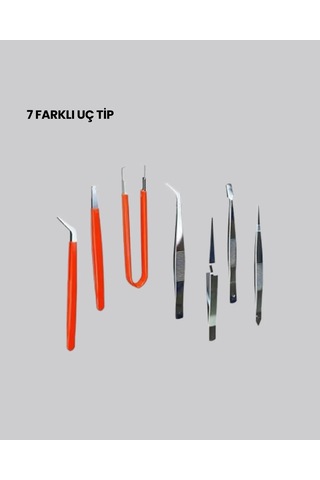 Model Yapımı Ve Anakart Tamiri İçin Hassas 7 Li Cımbız Seti 71422102