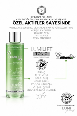 Lumilift - Canlandırıcı, Gözenek Sıkılaştırıcı, Kırışıklık, Siyah Nokta Ve Leke Karşıtı Tonik