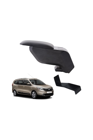 Dacia Lodgy 2021 Delmesiz Çelik Ayaklı Siyah Kolçak Kol Dayama