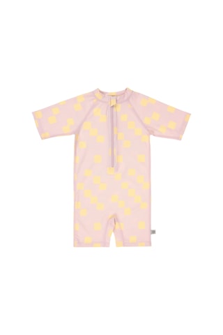 Lassig Uv Korumalı Mayo Checkerboard Pale Pink Yellow Pembe