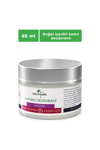Green Youth Intense Natural Kadın Krem Deodorant 40 ML