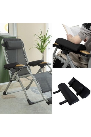 Trendooze Yatar Suntek Minderi Koltuk Kol Katlanır Dolgusu Dayama Qt Siyah