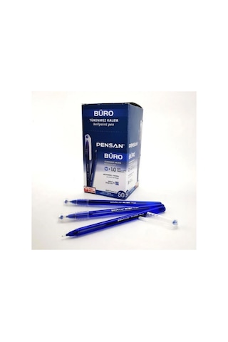 20 Adet Pensan 2270 Büro 1.0 Mm Mavi Tükenmez Kalem Ballpoint