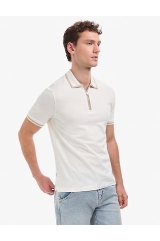 Pierre Cardin Erkek Ekru Tişört 50321201-vr019