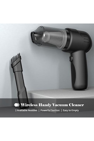 Moveevo Güçlü 9kpa Emişli, Taşınabilir Ve Şarjlı El Süpürgesi - 2 Nozullu