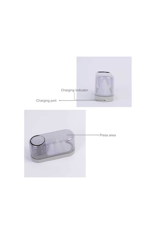 Kosona Kırmızı Pembe Dağ Şekilli Usb Şarjlı Led Gece Lambası - 3 Renk Seçeneği, Yumuşak Işık, 12 Saat Kullanim Süresi, Çocuk Odası Dekoru