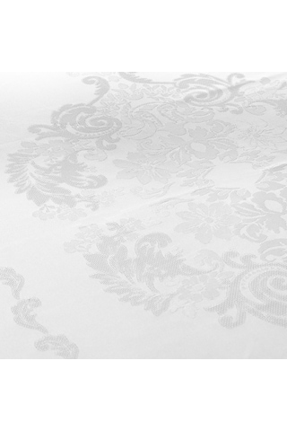 Schafer Home Amar Masa Örtüsü 150x220cm 1 Parça - Beyaz Beyaz