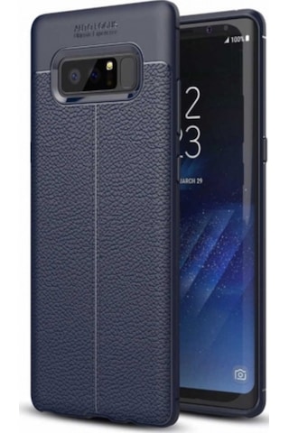 Samsung Uyumlu Galaxy Note 8 Deri Görünümlü Lux Niss Silikon Kilif 457122353