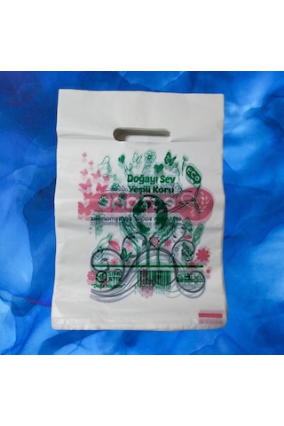 Bio Eczane Poşeti Baskılı El Geçme Poşet 22X32 Cm 1000 Adet 5 Kg