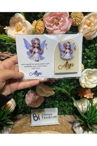 Uv Baskı Pleksi Magnet Söz, Nişan, Nikah, Düğün, Kına, Doğum Günü 10 Adet Bebe Mavisi