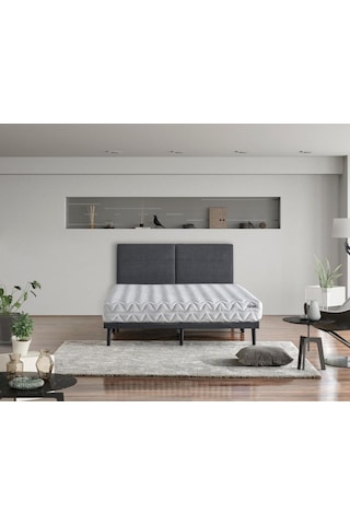 Niron Pocket 160x200 cm Çift Kişilik Yatak Katlanır Baza Başlık Takımı - Katlanır Baza, Başlık ve Yatak Seti