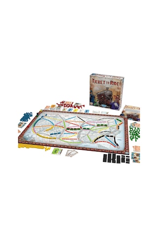 Yifomall "eğlenceli Tren Yolculuğu: Ailece Oynanabilen Strateji Oyunu - Kuzey Amerika Haritası İle Macera" Çok Renkli