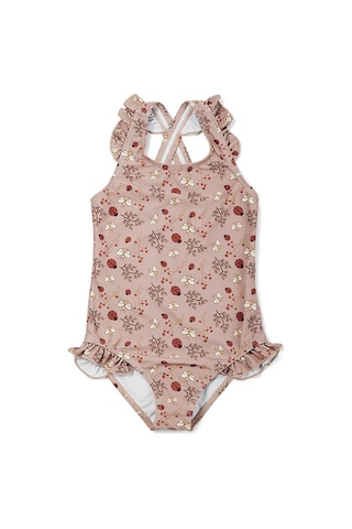 Nuuroo Ariel Fırfırllı Uv Korumalı Kız Mayo Etnik Nu277 Çok Renkli