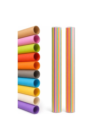 Nistabolje 20 Adet 50x70 Cm Fon Kartonu 10 Renk 2 Rulo Fon Kartonu Genel