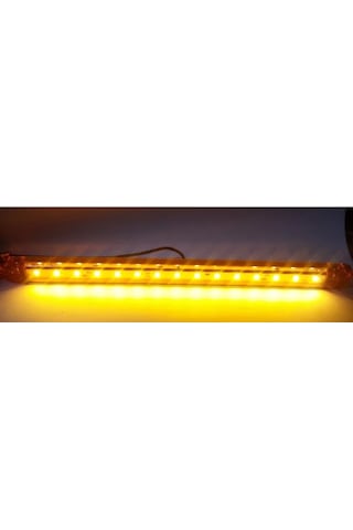 Ahmet Otomotiv 12 Adet Parmak Led Sarı Renk 24cm 15led 12v-24v