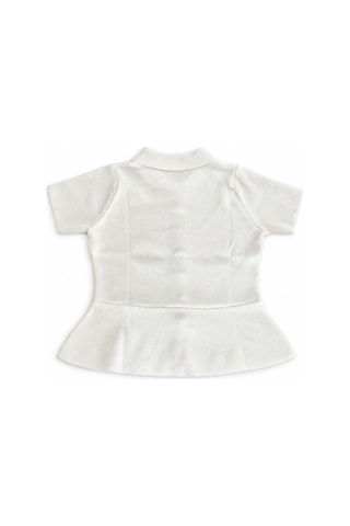 Verymoda Düğmeli Peplüm Ttiko Bluz K-234 BEYAZ