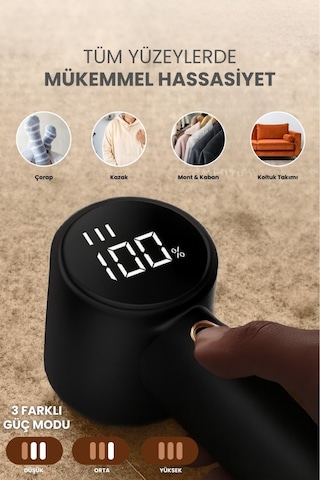 Yeni Nesil Şarjlı Tüy Toplayıcı Tiftik Temizleyici- 3 Mod,1200 Mah 2 Adet Bıçak Ve Kılıf Hediye Çok Renkli