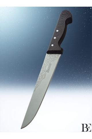 Beknife Bemiral Bıçak No.4 20 Cm 10121.20 Wenge Saplı İşlemeli Kasap Bıçağı 40mm X 200mm X 3mm