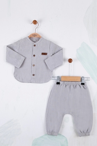 Erkek Bebek Takımı Gri