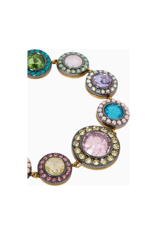 Octavia Bracelet, Pastel Kristal Ve Inci Detaylı Zarif Bileklik Çok Renkli