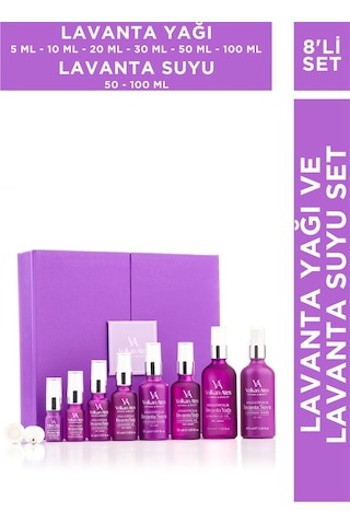Lavanta Seti (Lavanta Yağı 5 ml - 10 ml - 20 ml - 30 ml - 50 ml - 100 ml & Lavanta Suyu 50 ml - 100 ml)