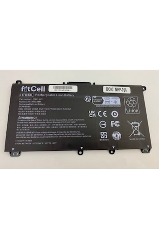 Fitcell Hp 15-da2002nt 89cr32ea , Hp Ht03xl Ht03041xl Notebook Bataryası