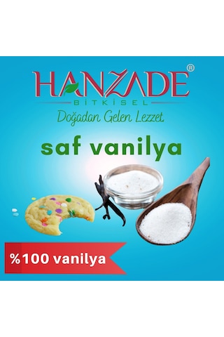 Hanzade Bitkisel Saf Vanilya Şekersiz 50 G