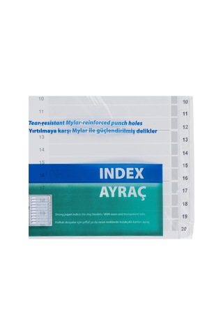 Lexroo Karton Ayrac 1-20 Rakam A4