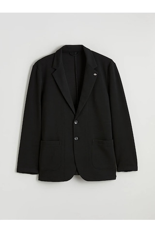 Lc Waikiki Siyah Dar Kalıp Erkek Blazer Ceket