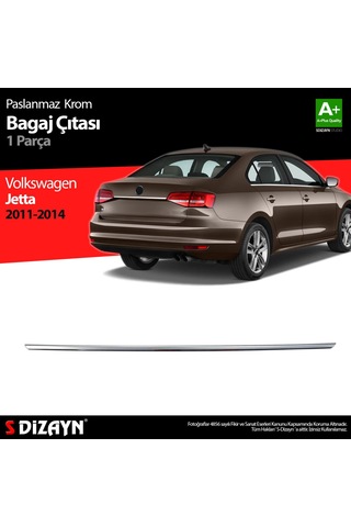 Volkswagen Jetta Krom Bagaj Çıta 2011-2014
