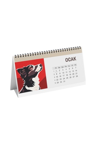 Köpek Temalı Poster Masaüstü Takvimi-2219