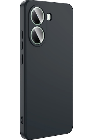 Xiaomi Poco X7 Pro Kılıf Mara Lansman İç Yüzeyi Kadife Kılıf Siyah
