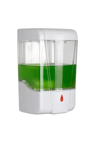 Yifomall Duvar Tipi Otomatik Enjeksiyon Sabun Dispenseri 700ml - Dokunmadan Kullanim, Büyük Kapasite, Transparent Gösterge, Pil Gerektirmez Beyaz