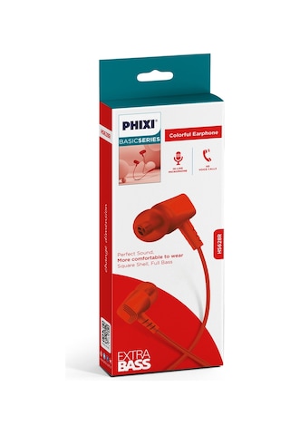 Phixi Basic HS-628 Mikrofonlu Kablolu Kulakiçi Kulaklık