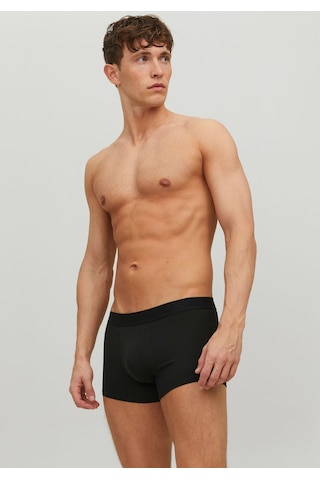 Jack & Jones Logo Detaylı 3'Lü Boxer Paketi- Waistband 12127816 Black Siyah