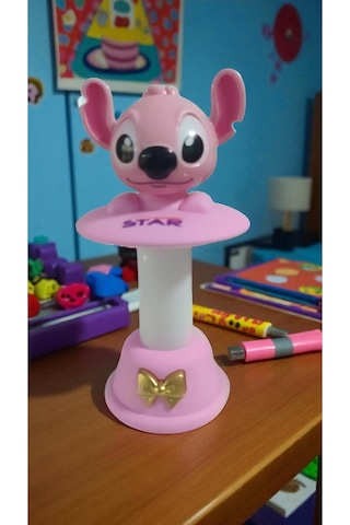 Stitch Kafa Sallayan Gece Lambası Boyut: 18 Cm Çok Renkli
