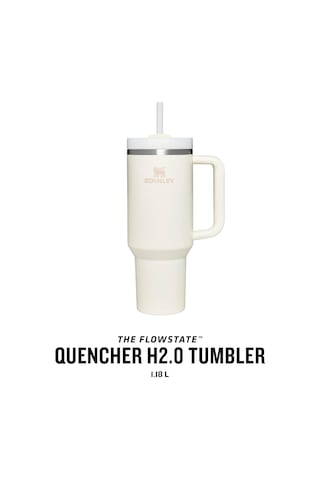 Stanley Quencher Pipetli Termos Bardak, Krem, 1.18 Litre Çok Renkli